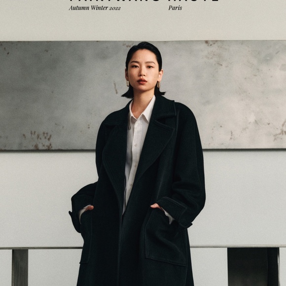 Gorgeous Wool Cashmere Black Coat - BRAND NEW - size S/M - Picture 2 of 16